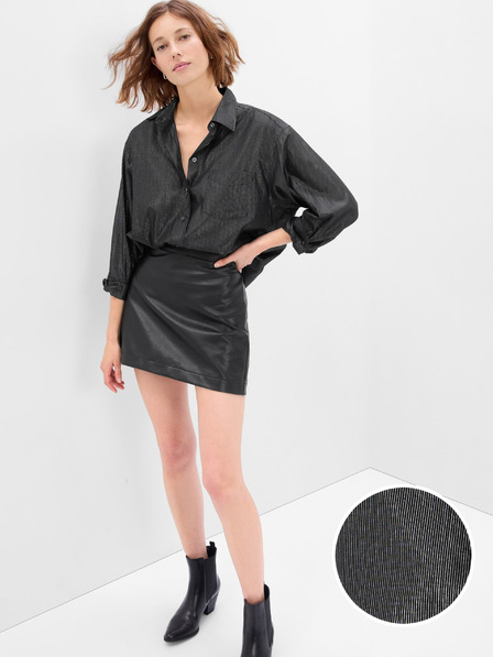 GAP Košile s metalickou nití oversize GAP