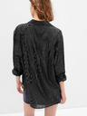 GAP Košile s metalickou nití oversize GAP