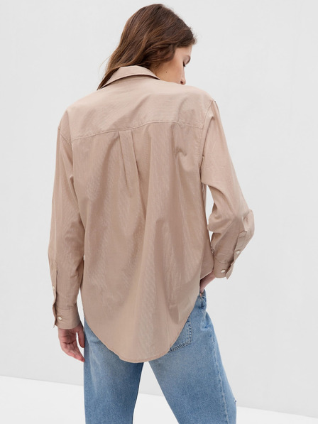 GAP Košile s metalickou nití oversize GAP
