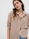 GAP Košile s metalickou nití oversize GAP