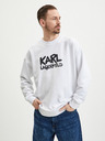 Karl Lagerfeld Bílá pánská mikina KARL LAGERFELD