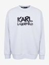 Karl Lagerfeld Bílá pánská mikina KARL LAGERFELD