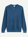 Celio Petrolejový pánský basic svetr Celio Degrain