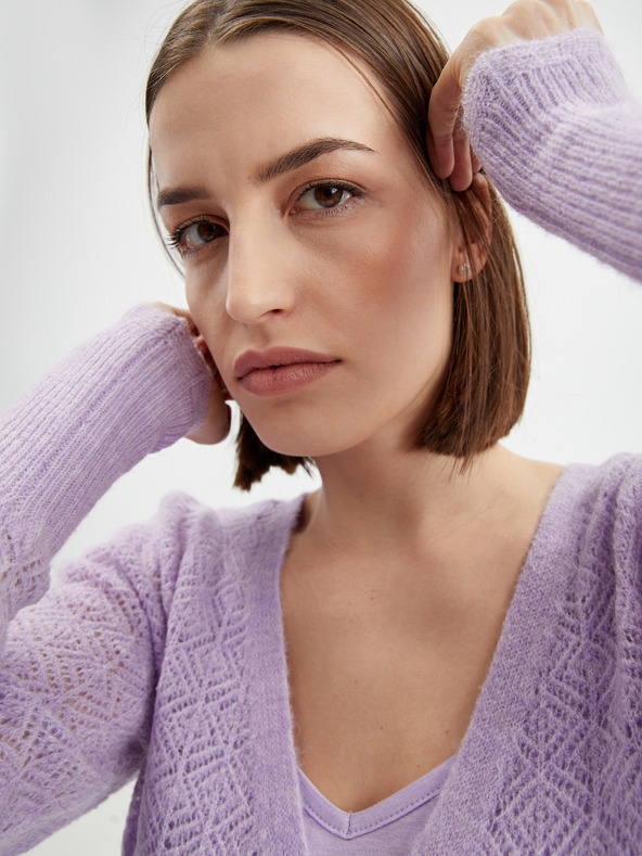 Orsay Světle fialové dámské svetrové midišaty s příměsí vlny ORSAY