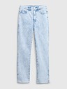 GAP Džíny slim High Rise Split-Hem Vintage GAP