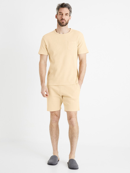 Celio Béžové pánské pyžamo Celio Digaufre
