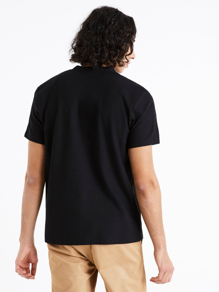 Celio Černé pánské polo tričko Celio Desohel