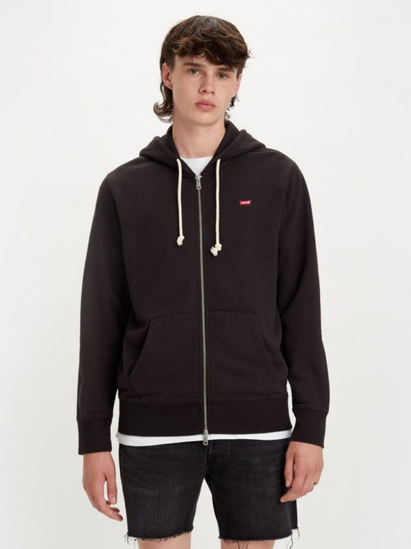 Levi's® Černá pánská mikina Levi's® New Original Zip Up Meteorite