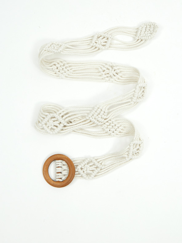 Orsay Bílý dámský pásek ORSAY