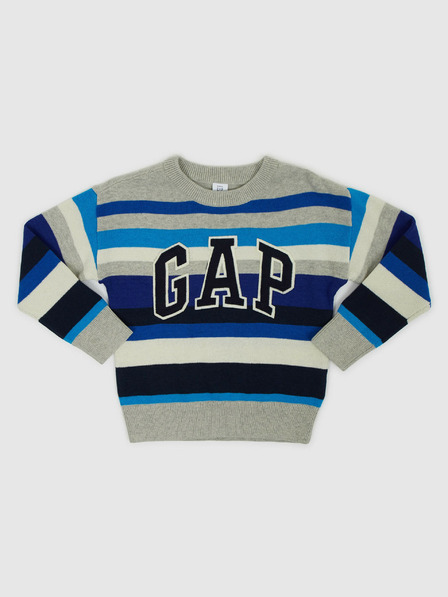 GAP Baby pruhovaný svetr s logem