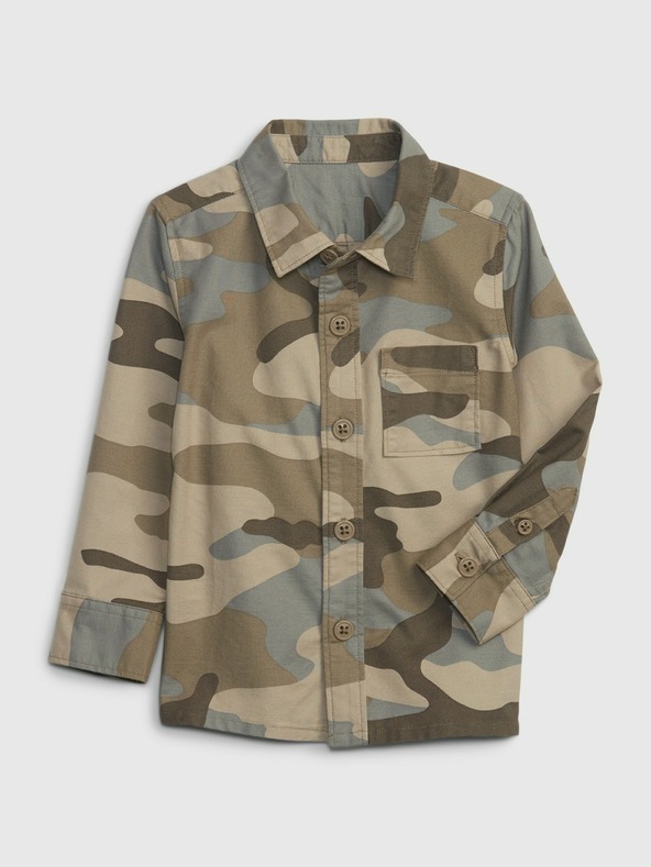 GAP Baby košile s army vzorem GAP