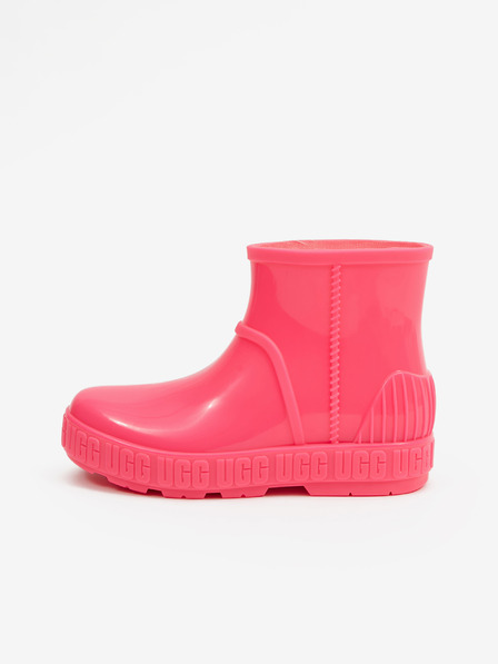 UGG Neonově růžové holčičí kotníkové holínky UGG Drizlita