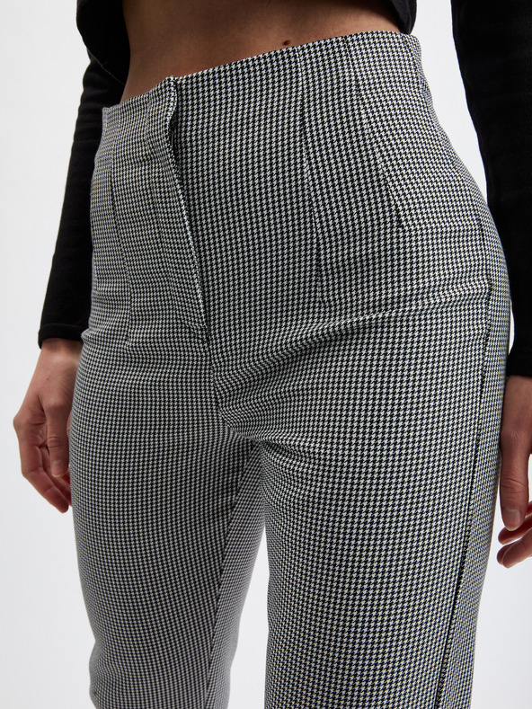 Orsay Černé dámské vzorované kalhoty ORSAY