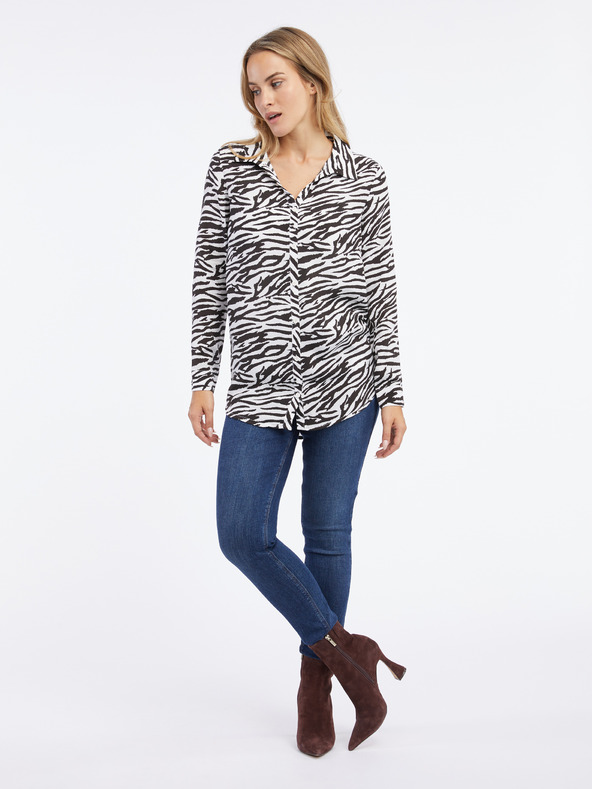 Orsay Bílo černá dámská halenka ORSAY