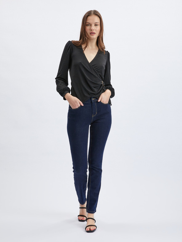 Orsay Černá dámská zavinovací halenka ORSAY