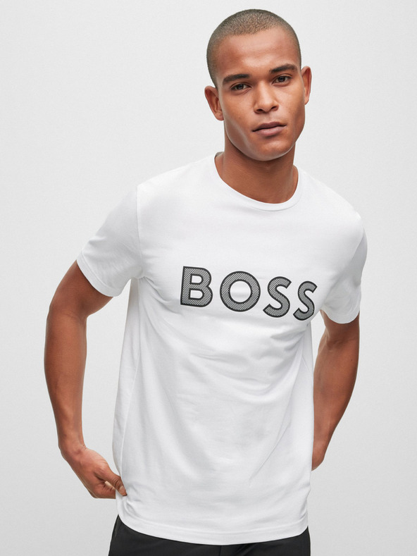 BOSS Sada dvou pánských triček v bílé a černé barvě Hugo Boss
