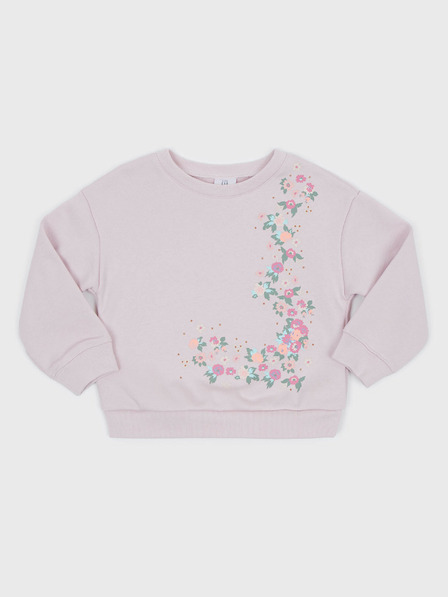 GAP Baby mikina s květy GAP