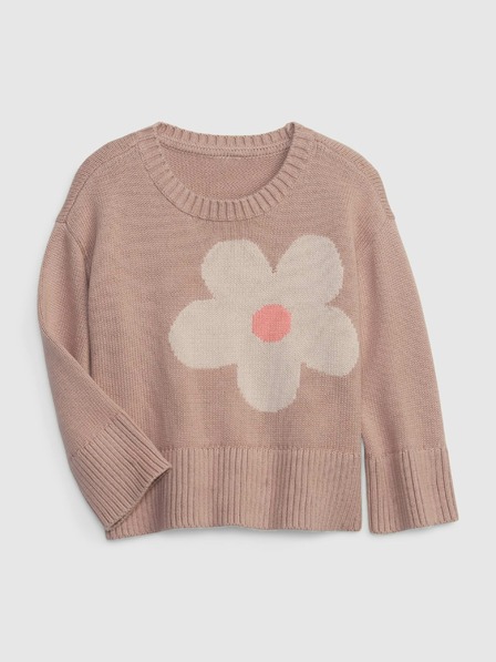 GAP Baby svetr s květinou