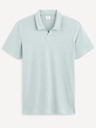 Celio Světle modré pánské polo tričko Celio Deolive