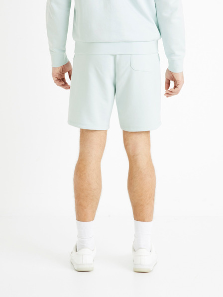 Celio Světle modré pánské teplákové kraťasy Celio Toshort
