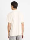 Celio Krémové pánské polo tričko Celio Deolive