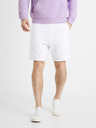 Celio Bílé pánské teplákové kraťasy Celio Toshort