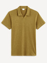 Celio Khaki pánské basic polo tričko Celio Deolive