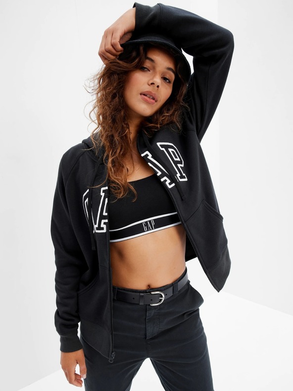GAP Mikina s logem a fleece GAP
