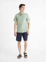 Celio Světle šedé pánské basic polo tričko Celio Feflame