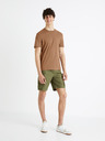 Celio Khaki pánské kraťasy Celio Fostopbm