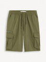 Celio Khaki pánské kraťasy Celio Fostopbm