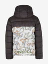O'Neill Bílo-černá pánská vzorovaná zimní bunda O'Neill O'RIGINALS PUFFER JACKET