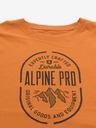 ALPINE PRO Oranžové pánské tričko ALPINE PRO WEDOR