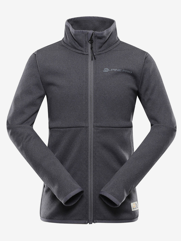 ALPINE PRO Šedá dětská sportovní mikina na zip ALPINE PRO Qerto