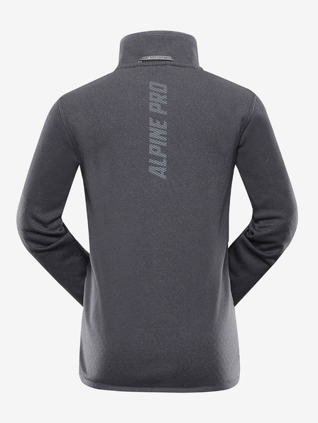 ALPINE PRO Šedá dětská sportovní mikina na zip ALPINE PRO Qerto