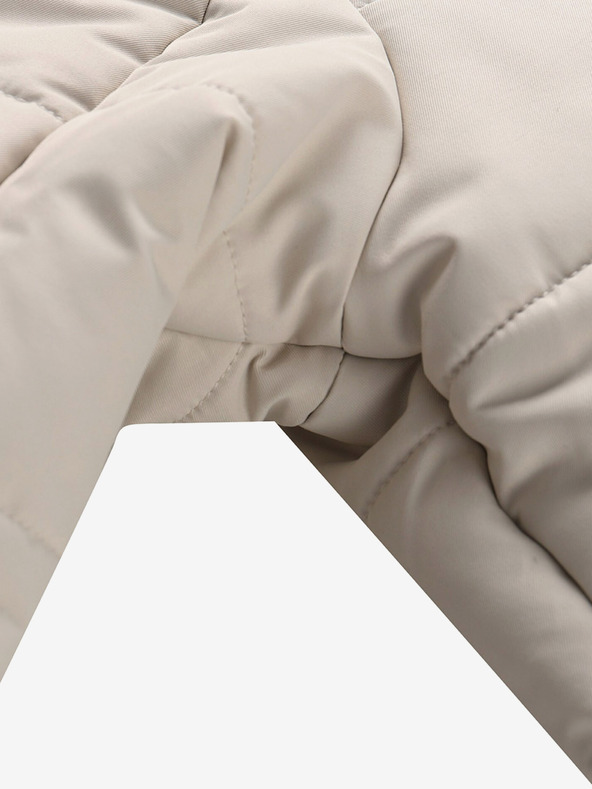 ALPINE PRO Černo-bílá holčičí zimní bunda ALPINE PRO Egypo