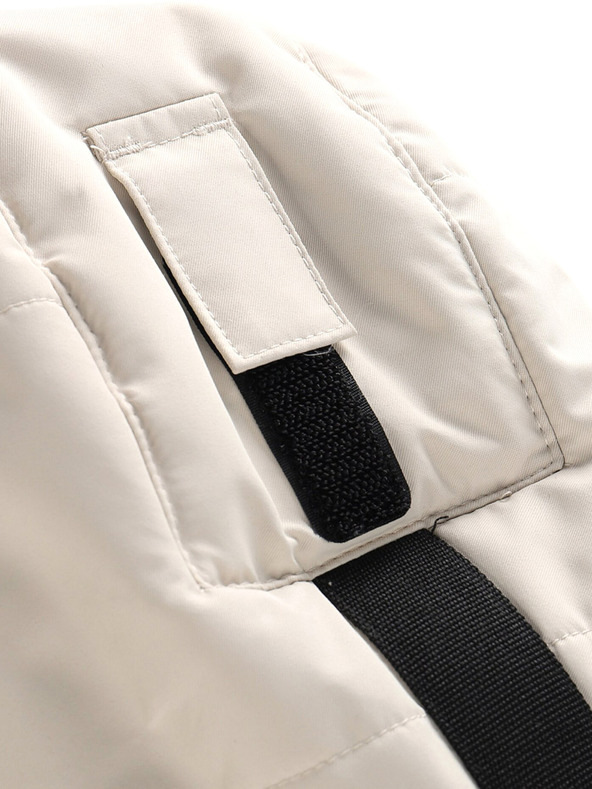 ALPINE PRO Černo-bílá holčičí zimní bunda ALPINE PRO Egypo