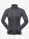 ALPINE PRO Tmavě šedá dámská sportovní mikina na zip ALPINE PRO Querta