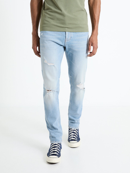 Celio Světle modré pánské slim fit džíny Celio Fostroy