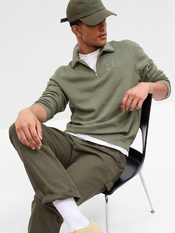GAP Mikina s límečkem na zip GAP