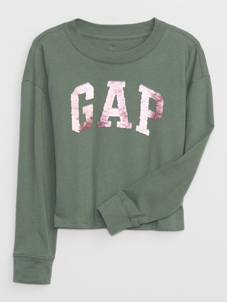 GAP Dětské tričko s metalickým logem Gap