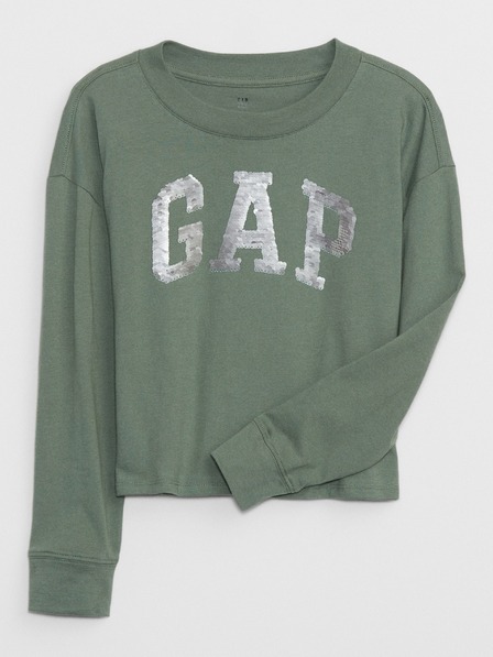 GAP Dětské tričko s metalickým logem Gap