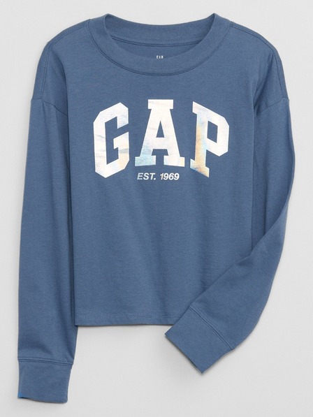 GAP Dětské tričko s metalickým logem Gap