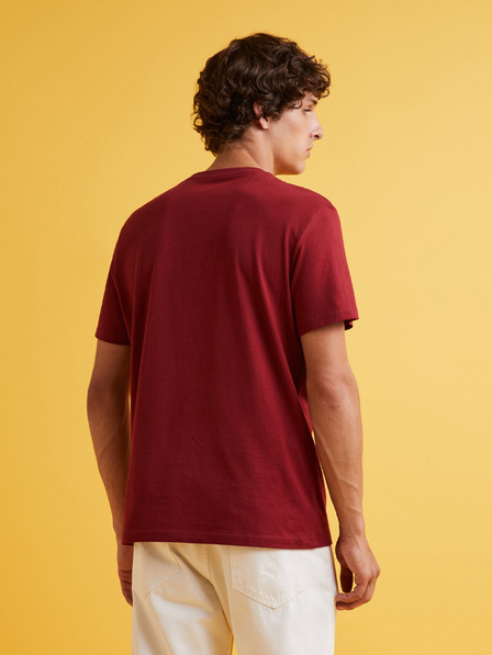 Celio Červené pánské tričko Celio Feklyn