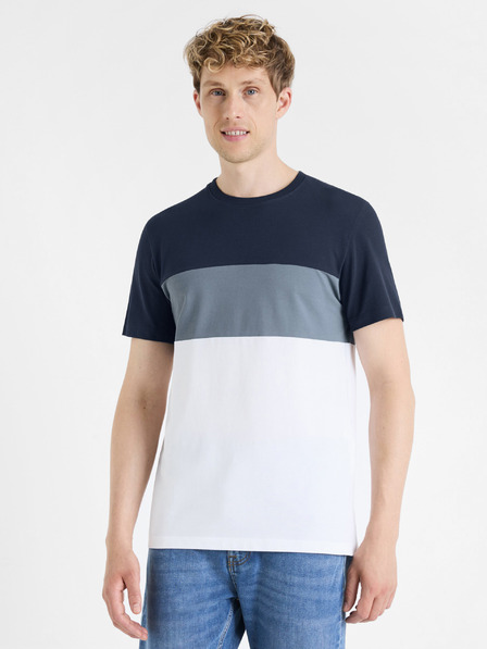 Celio Tmavě modré pánské tričko Celio Febloc