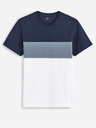 Celio Tmavě modré pánské tričko Celio Febloc