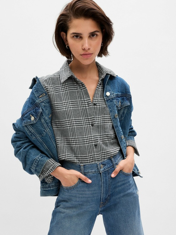 GAP Flanelová košile oversize GAP