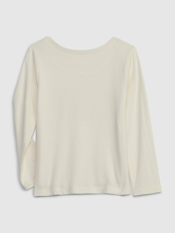 GAP Baby tričko s metalickým logem GAP