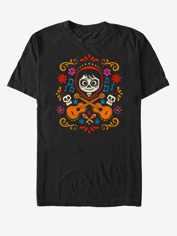 ZOOT.Fan Černé unisex tričko s potiskem ZOOT.Fan Musical Miguel Pixar