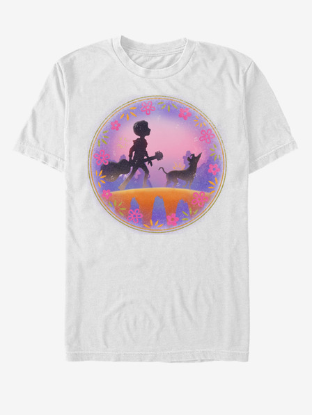 ZOOT.Fan Bílé unisex tričko s potiskem ZOOT.Fan Coco Bridge Pixar
